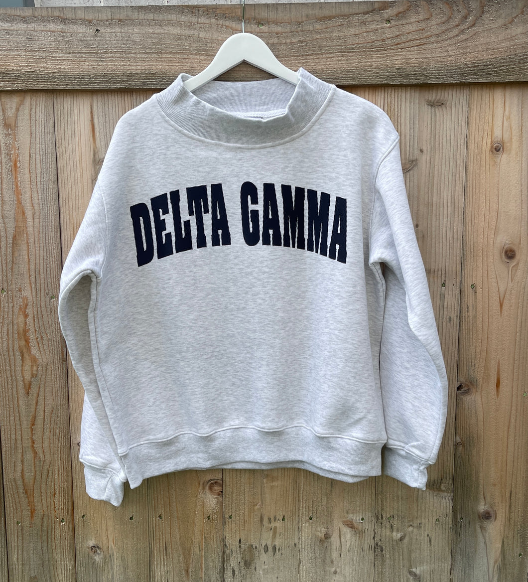 Delta Gamma Mock Neck Sweatshirt