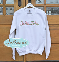 Delta Zeta White Sweatshirt