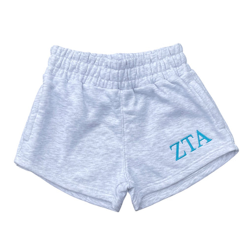 Zeta Tau Alpha Grey Sweat Shorts