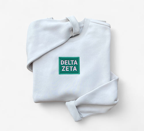 Delta Zeta Patch Smoke Sweatshirt