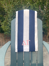 Delta Gamma Navy Stripe Beach Towel