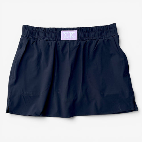 Sigma Kappa Patch Black Skort