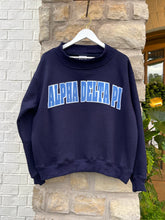 Alpha Delta Pi Navy Mock Neck Sweatshirt