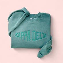 Kappa Delta Green Stitched Sweatshirt