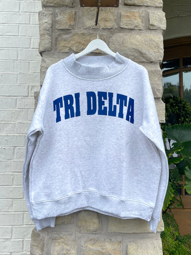Delta Delta Delta Mock Neck Sweatshirt