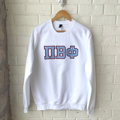 Pi Beta Phi Chenille Letter Swearshirt