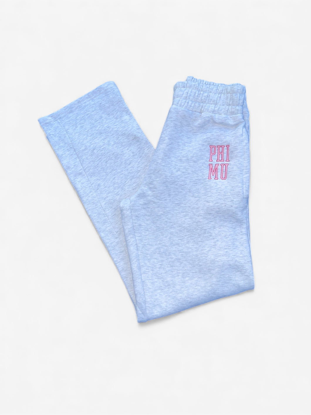 Phi Mu Patch Grey Sweatpants