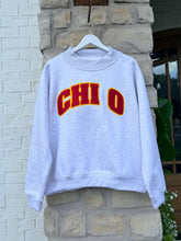 CHI O Stitched Letter Mock Neck