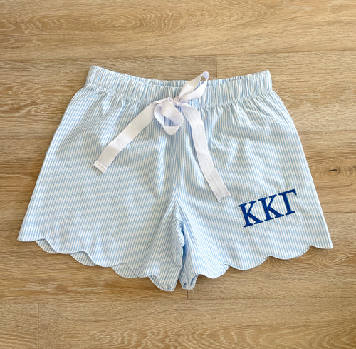 Kappa Blue Seersucker Pj Shorts