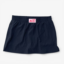 Alpha Omicron Pi Patch Black Skort