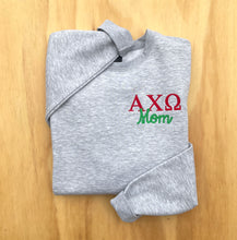 Alpha Chi Omega Mom Grey Sweatshirt