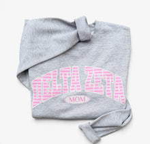 Delta Zeta Tonal Stripe MOM Sweatshirt