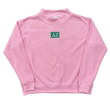 Delta Zeta Pink Thermal Waffle Mock Neck