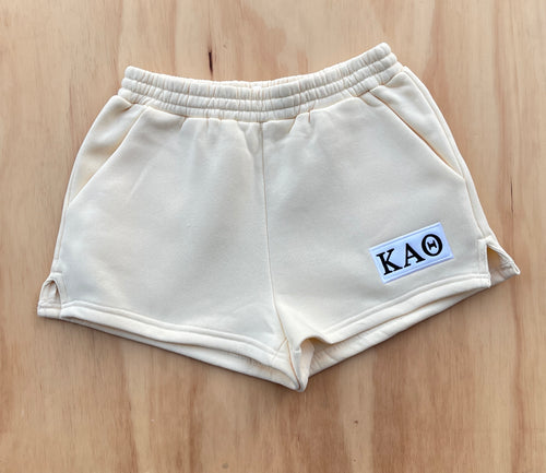 Kappa Alpha Theta Patch Yellow Shorts