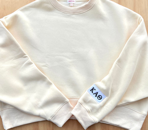 Kappa Alpha Theta Patch Yellow Sweatshirt