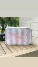 Gamma Phi Stripe Cosmetic Bag