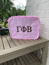 Gamma Phi Ruffle Cosmetic Bag
