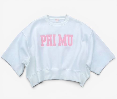 Phi Mu Drop Shoulder Sweatshirt