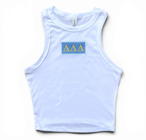 Tri Delta Patch Crop Tank