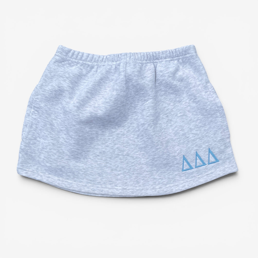 Tri Delta Grey Sweat Skirt