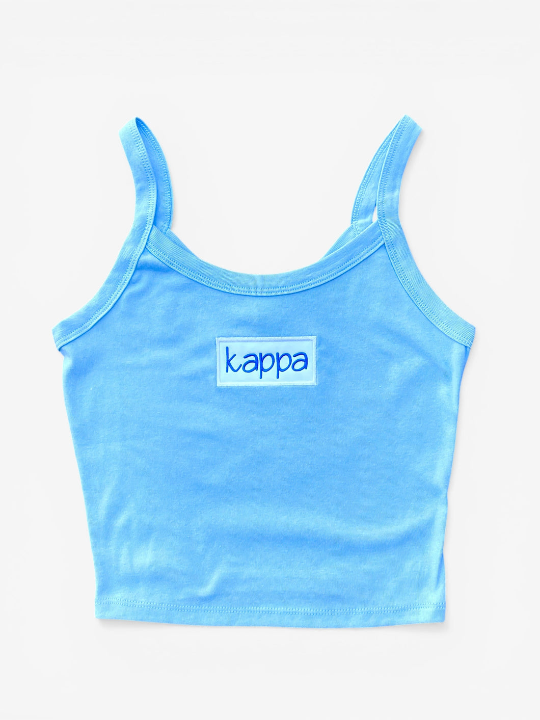 KKG Seersucker Patch Blue Tank