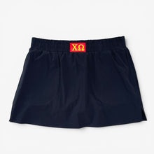 Chi Omega Patch Black Skort - Preorder