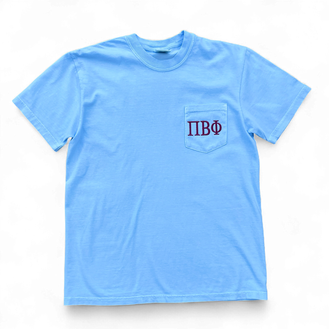 Pi Beta Phi Blue Pocket Tee