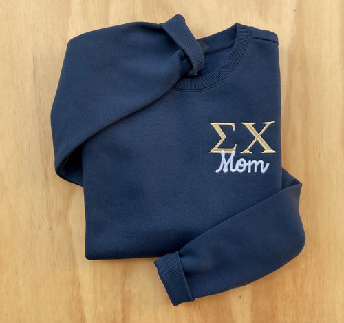 Sigma Chi Mom Navy Sweatshirt