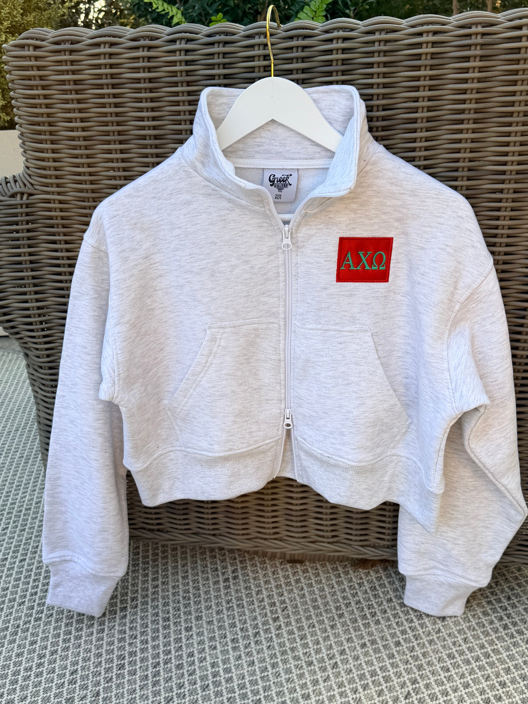 Alpha Chi Omega Double Zip Jacket