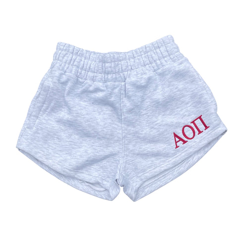 Alpha Omicron Grey Sweat Shorts
