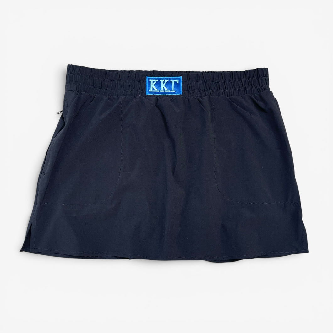 Kappa Kappa Gamma Patch Black Skort - Preorder