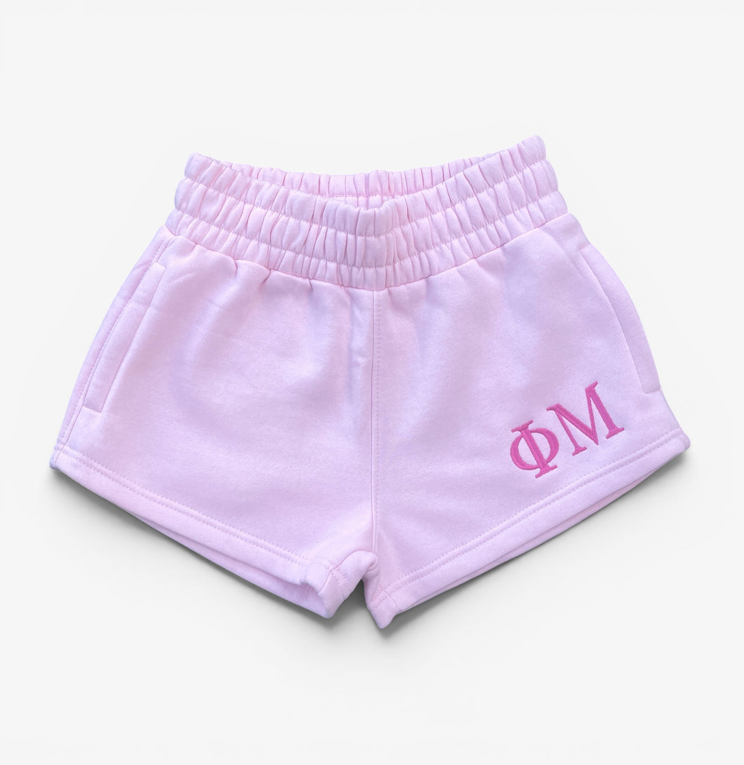 Phi Mu Pink Sweat Shorts