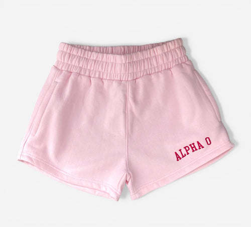 Alpha Omicron Pink Sweat Shorts