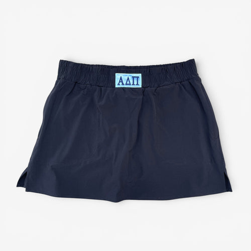 Alpha Delta Pi Patch Black Skort