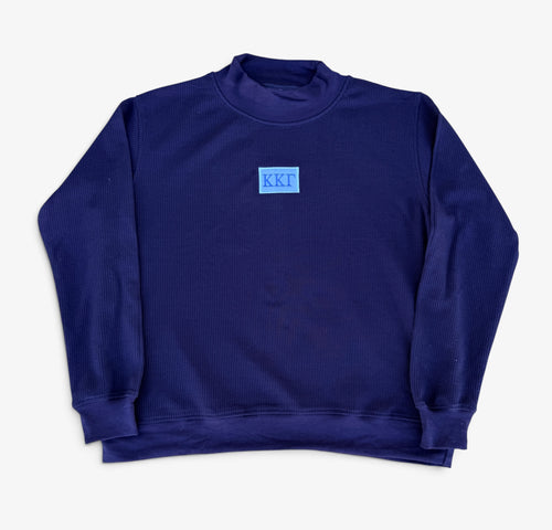 Kappa Navy Waffle Mock