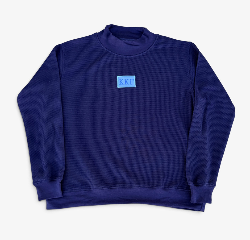 Kappa Navy Waffle Mock