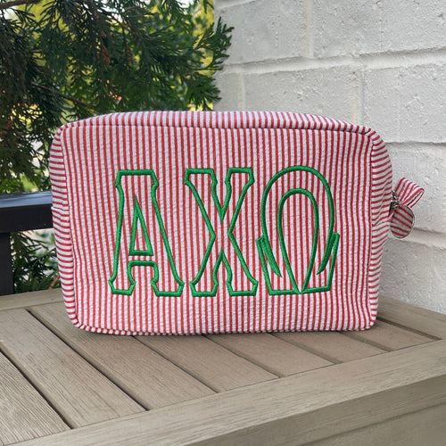 Alpha Chi Omega Red Cosmetic Bag