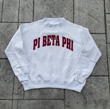 Pi Beta Phi Raw Seam Mock Neck Sweatshirt