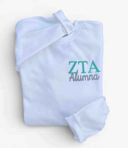Zeta Tau Alpha Alumna Grey Sweatshirt
