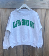 Alpha Sigma Tau Grey Mock Neck Sweatshirt