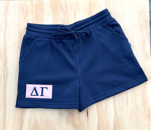 Delta Gamma Patch Navy Shorts