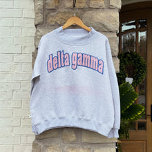 Delta Gamma Raw Edge Mock Neck Sweatshirt