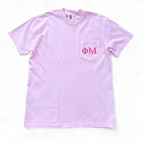 Phi Mu Pink Pocket Tee