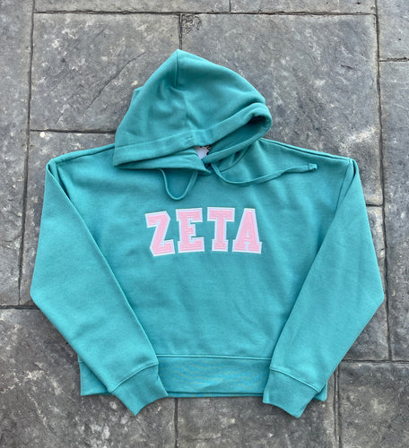 Zeta Tau Alpha Teal Hoody