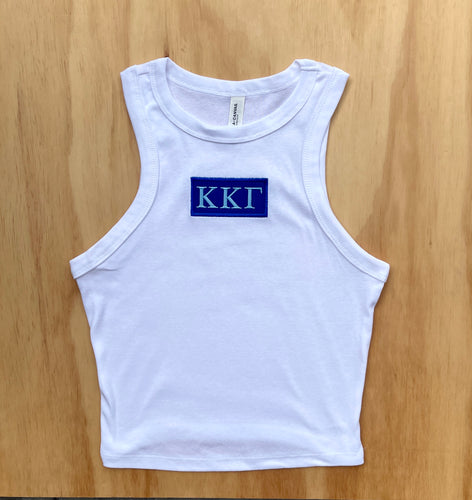 Kappa Kappa Gamma Patch White Tank