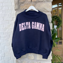 Delta Gamma Navy Mock Neck Sweatshirt