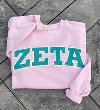 Zeta Tau Alpha Pink Sweatshirt