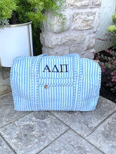 Alpha Delta Pi Blue Stripe Duffle