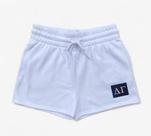 Delta Gamma Patch White Shorts