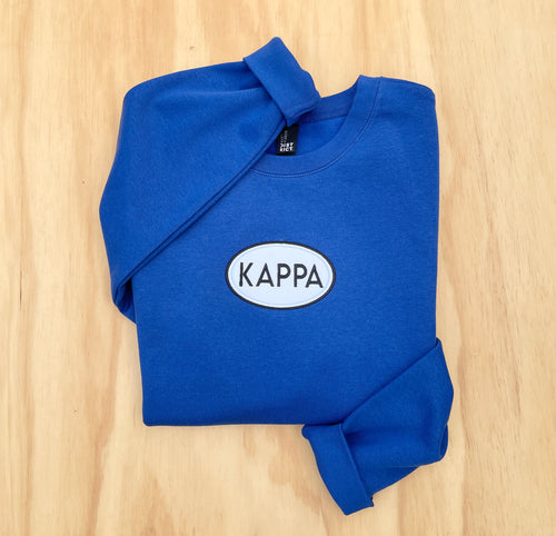 Kappa Oval Patch Royal Blue Sweatshirt